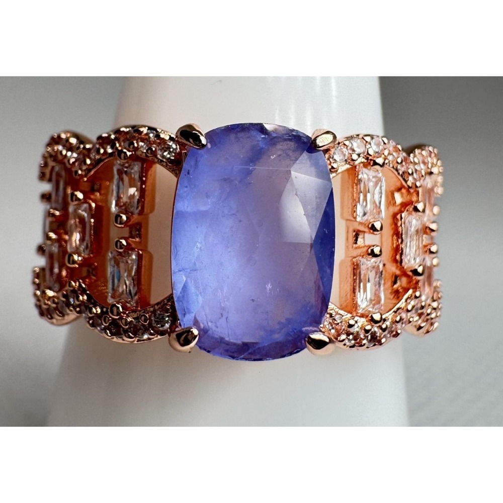 Size 9 Bomb Party Ring - RG84808 We Were The Lattice - Lavender Fluorite